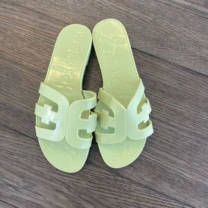 Sam Edelman Bay Jelly Slide Sandals Green size 8